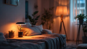 A photograph of a well-lit interior space featuring stylish can lights